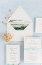 Load image into Gallery viewer, "Bluewater" Hand Painted Styling Mat for Photographers 24x36