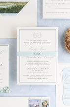 Load image into Gallery viewer, "Bluewater" Hand Painted Styling Mat for Photographers 24x36