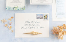 Load image into Gallery viewer, "Bluewater" Hand Painted Styling Mat for Photographers 24x36