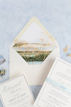 Load image into Gallery viewer, "Bluewater" Hand Painted Styling Mat for Photographers 24x36