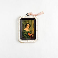 Load image into Gallery viewer, Small Framed Victorian Portrait | Antique-Style Wall Decor | Flat Lay Wedding Prop