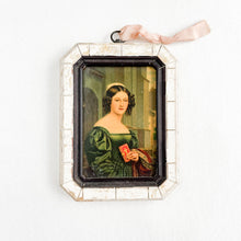 Load image into Gallery viewer, Small Framed Victorian Portrait | Antique-Style Wall Decor | Flat Lay Wedding Prop