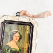 Load image into Gallery viewer, Small Framed Victorian Portrait | Antique-Style Wall Decor | Flat Lay Wedding Prop