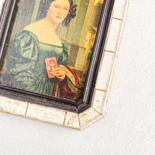 Load image into Gallery viewer, Small Framed Victorian Portrait | Antique-Style Wall Decor | Flat Lay Wedding Prop