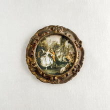 Load image into Gallery viewer, Small Round Framed Victorian Portrait | Flat Lay Wedding Prop
