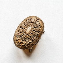 Load image into Gallery viewer, Antique Gold Filigree Trinket Box