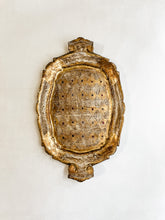Load image into Gallery viewer, Vintage Small Florentine Gold Tray