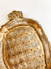 Load image into Gallery viewer, Vintage Small Florentine Gold Tray