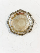 Load image into Gallery viewer, Vintage Silver Trays or Ring Dish for Wedding Photography Prop Flat Lay and Invitation Styling