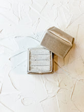 Load image into Gallery viewer, TRIPLE Velvet Ring Box for Weddings Photography Props or Flat Lay Styling