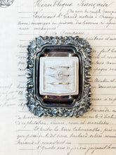 Load image into Gallery viewer, TRIPLE Velvet Ring Box for Weddings Photography Props or Flat Lay Styling