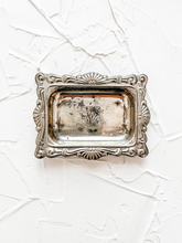 Load image into Gallery viewer, Vintage Silver Trays or Ring Dish for Wedding Photography Prop Flat Lay and Invitation Styling