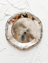 Load image into Gallery viewer, Vintage Silver Trays or Ring Dish for Wedding Photography Prop Flat Lay and Invitation Styling