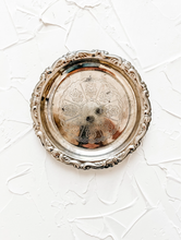 Load image into Gallery viewer, Vintage Silver Trays or Ring Dish for Wedding Photography Prop Flat Lay and Invitation Styling