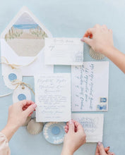 Load image into Gallery viewer, French Blue Suede | Rollable Double Sided Flat Lay Styling Mat for Photographer