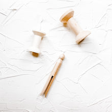 Load image into Gallery viewer, Wooden Spool and Clothespin