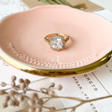 Load image into Gallery viewer, Gold Edge Ceramic Trinket Dish for Rings Flat Lays