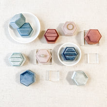 Load image into Gallery viewer, Single Velvet Ring Box for Weddings Photography Props or Flat Lay Styling