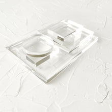 Load image into Gallery viewer, Set of 5 Clear Acrylic Blocks For Photographers Flat Lays Stamping Blocks Risers