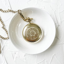 Load image into Gallery viewer, Vintage Style Gold Pocket Watch for Grooms, Photography Flat Lay Styling, Wedding Accessory, Groomsmen Gift