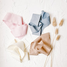 Load image into Gallery viewer, Linen Frayed Edge Ribbon for Weddings Photographer Flay Lay Styling Prop