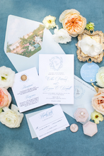 Load image into Gallery viewer, Double Velvet Ring Box for Weddings Photography Props or Flat Lay Styling