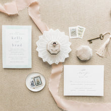 Load image into Gallery viewer, White Alabaster Lotus Trinket Dish for Flat Lay Styling or Jewelry Dish