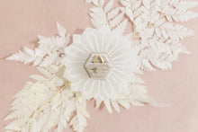 Load image into Gallery viewer, White Alabaster Lotus Trinket Dish for Flat Lay Styling or Jewelry Dish