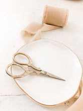 Load image into Gallery viewer, Vintage Gold Scissors Antique Photography Styling Prop for Flat Lays