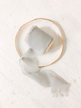 Load image into Gallery viewer, Silk Frayed Edge Ribbon for Weddings Photographer Flay Lay Styling Prop