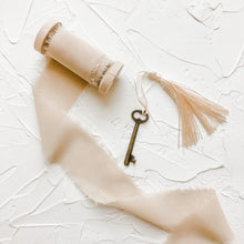 Load image into Gallery viewer, Botanical Flat Lay Styling Kit for Photographers, velvet ring box, gold magnifying glass, vintage stamps, silk ribbon, white trinket dish