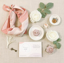 Load image into Gallery viewer, Set of 2 White Nesting Ceramic Dishes for Photography Flat Lays and Props