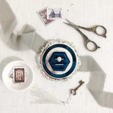 Load image into Gallery viewer, Set of 2 White Nesting Ceramic Dishes for Photography Flat Lays and Props