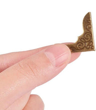 Load image into Gallery viewer, Set of 4 Antique Bronze Page Corner Protectors