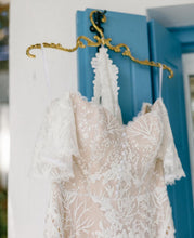 Load image into Gallery viewer, Vintage Gold Wedding Dress Hanger
