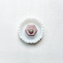 Load image into Gallery viewer, Round Milk Glass Ring Dish
