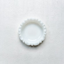 Load image into Gallery viewer, Round Milk Glass Ring Dish
