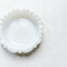 Load image into Gallery viewer, Round Milk Glass Ring Dish
