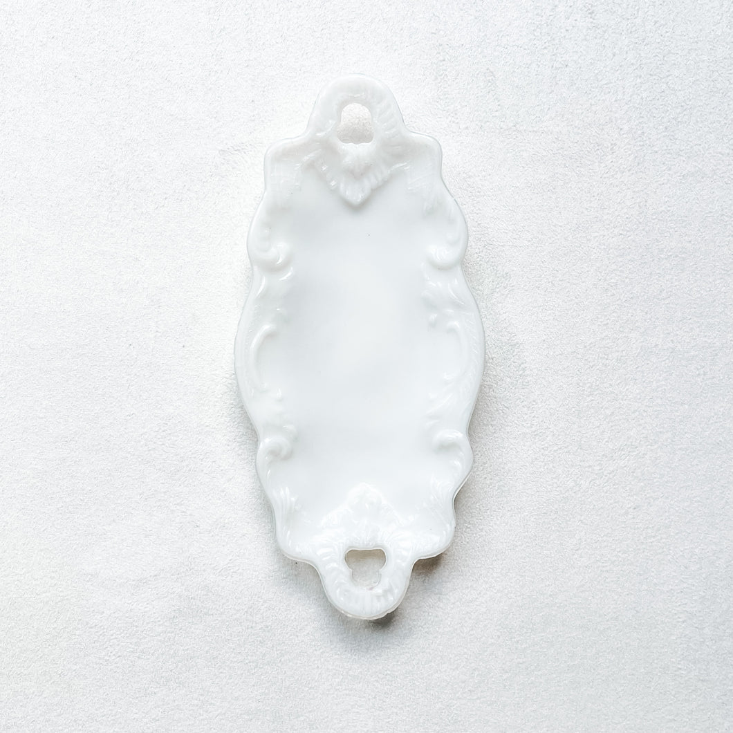 Ornate Milk Glass Tray