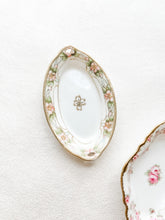 Load image into Gallery viewer, Small Floral Oval and Diamond Trinket Dishes
