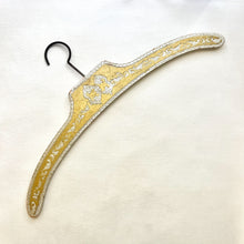 Load image into Gallery viewer, Vintage Italian Gold and Silver Florentine Wood Clothes Hanger
