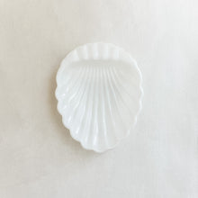 Load image into Gallery viewer, Vintage Milk Glass Shell Ring Dish
