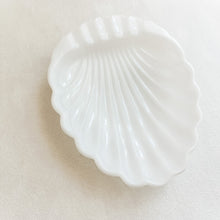Load image into Gallery viewer, Vintage Milk Glass Shell Ring Dish
