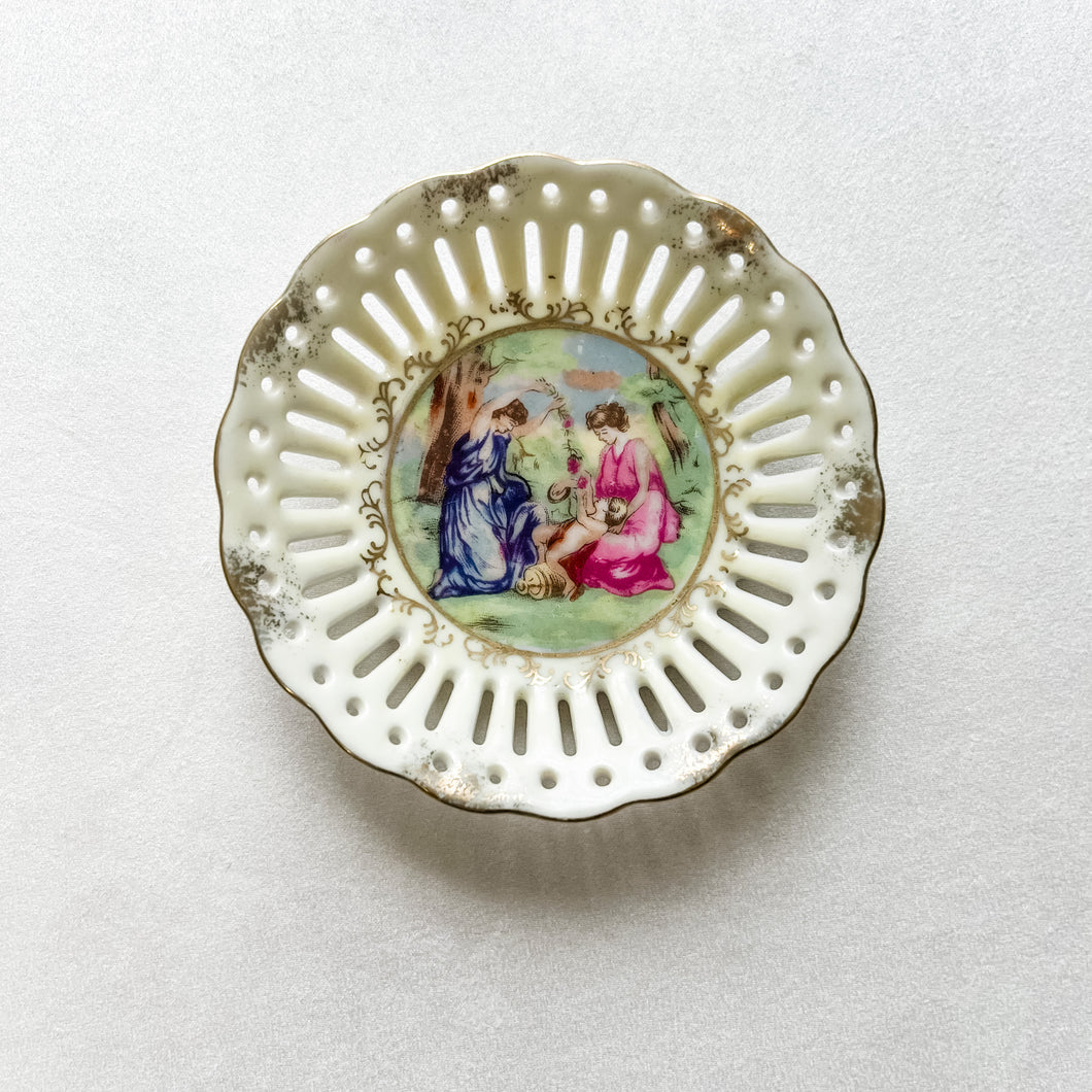 Vintage Victorian Painted Dishes
