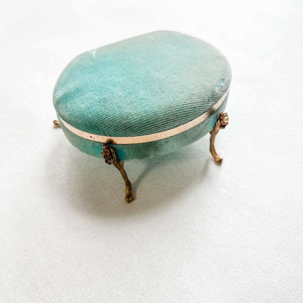 Antique Tiffany Blue Jewelry Box