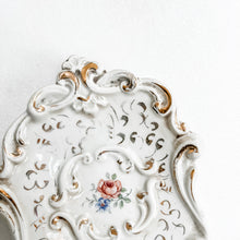 Load image into Gallery viewer, Vintage Ornate Floral and Gold Dish
