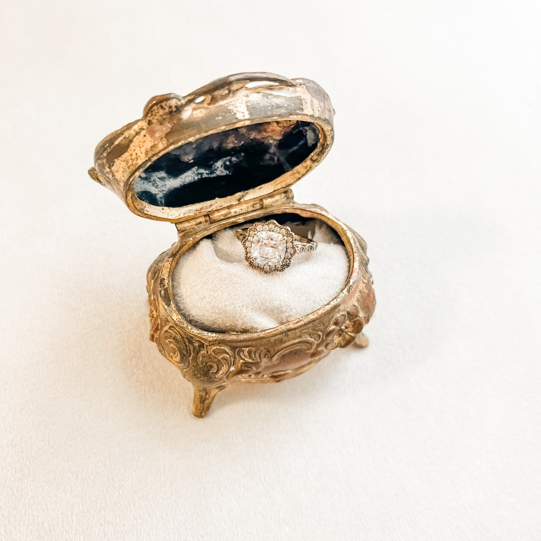 Gold Antique Jewelry Casket