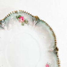 Load image into Gallery viewer, Vintage Green and Floral Dish
