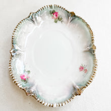 Load image into Gallery viewer, Vintage Green and Floral Dish
