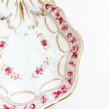 Load image into Gallery viewer, Vintage Hand Painted Floral and Gold Dish
